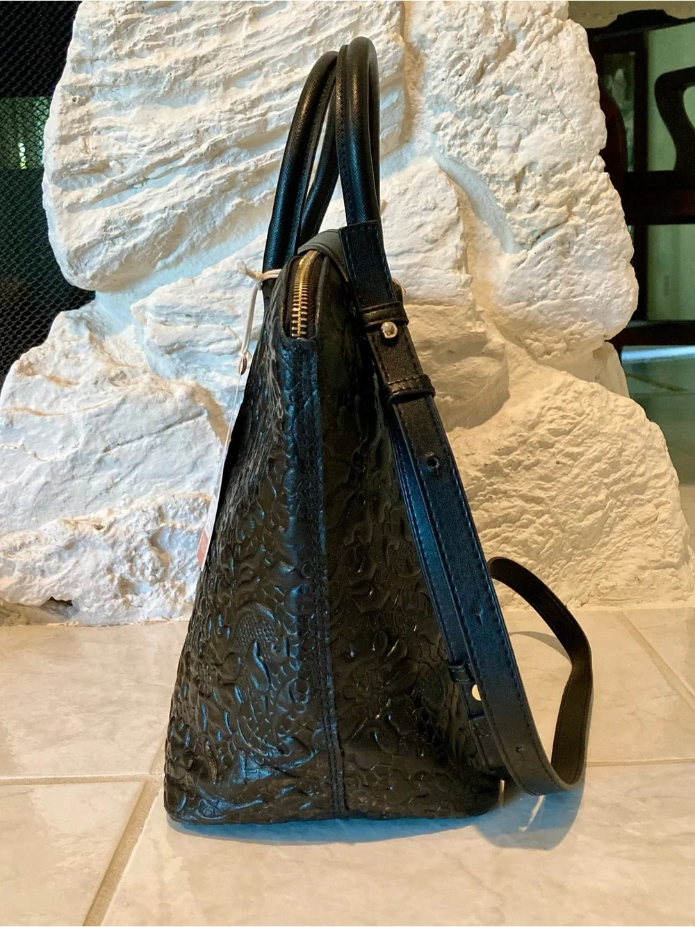 NWT PERSAMAN New York satchel/ convertible crossbody